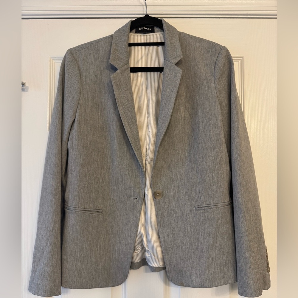 Express Gray Blazer